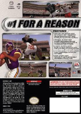 Madden NFL 2002 box cover back